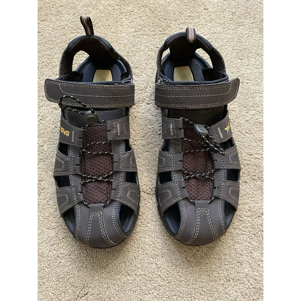Teva Men's Forebay Hiking Sandal Brown Mesh Gorpcore Techwear Men’s Size 9